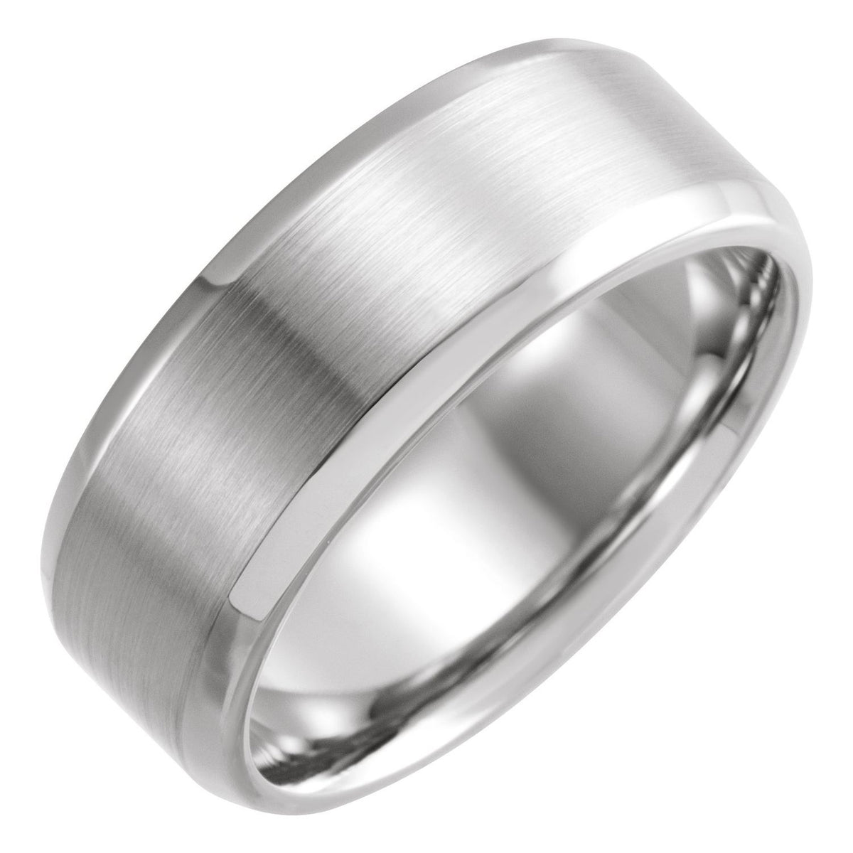 Beveled-Edge Band with Satin Finish