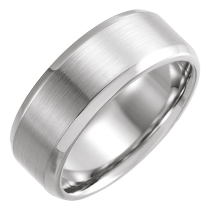 Beveled-Edge Band with Satin Finish