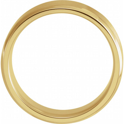 Beveled-Edge Band with Satin Finish