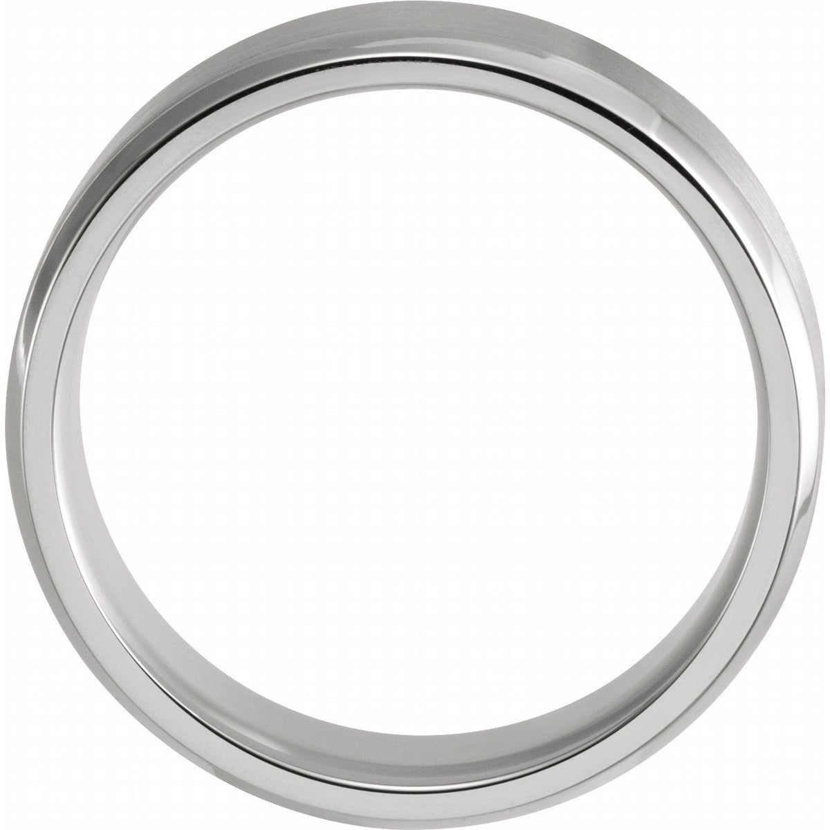 Beveled-Edge Band with Satin Finish