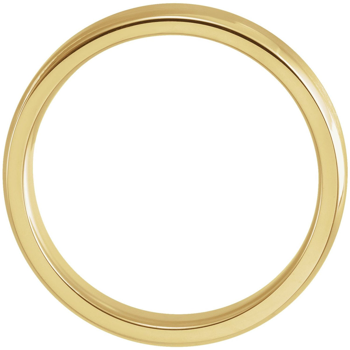 Beveled-Edge Band with Satin Finish