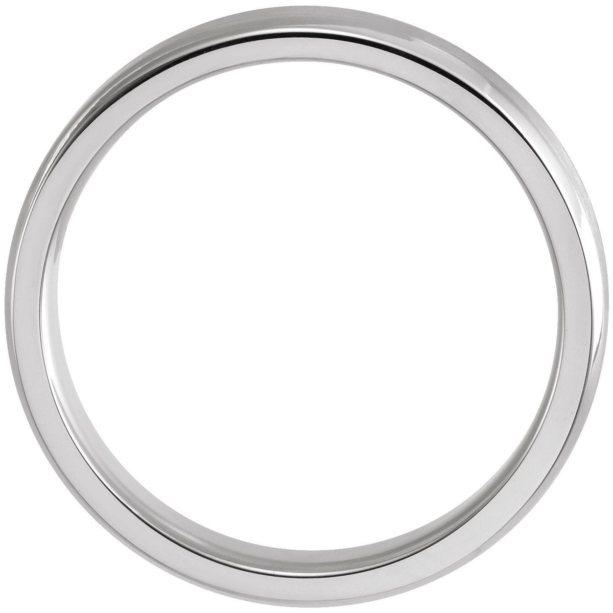 Beveled-Edge Band with Satin Finish