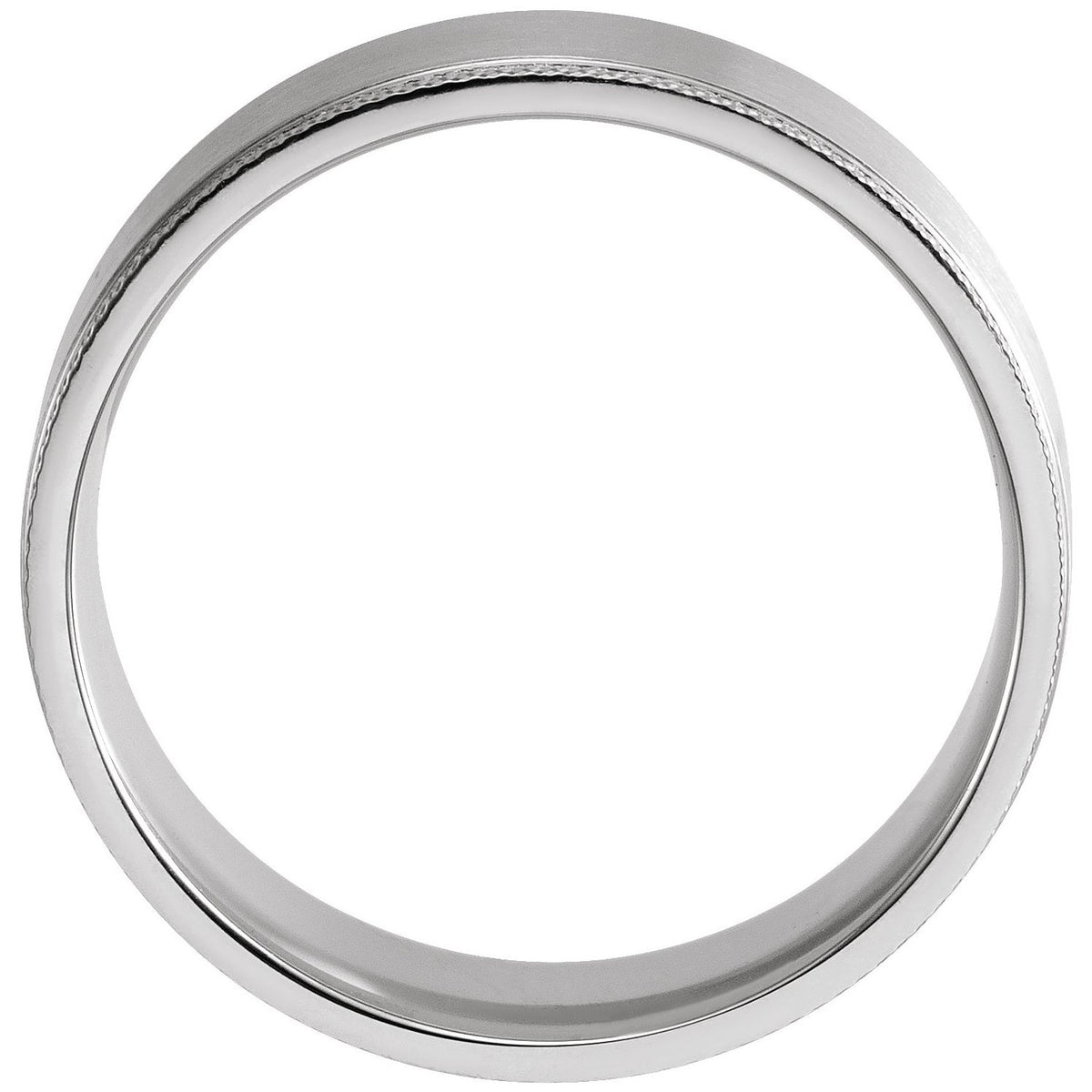 Knurled Stepped-Edge Flat Band