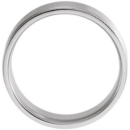 Knurled Stepped-Edge Flat Band