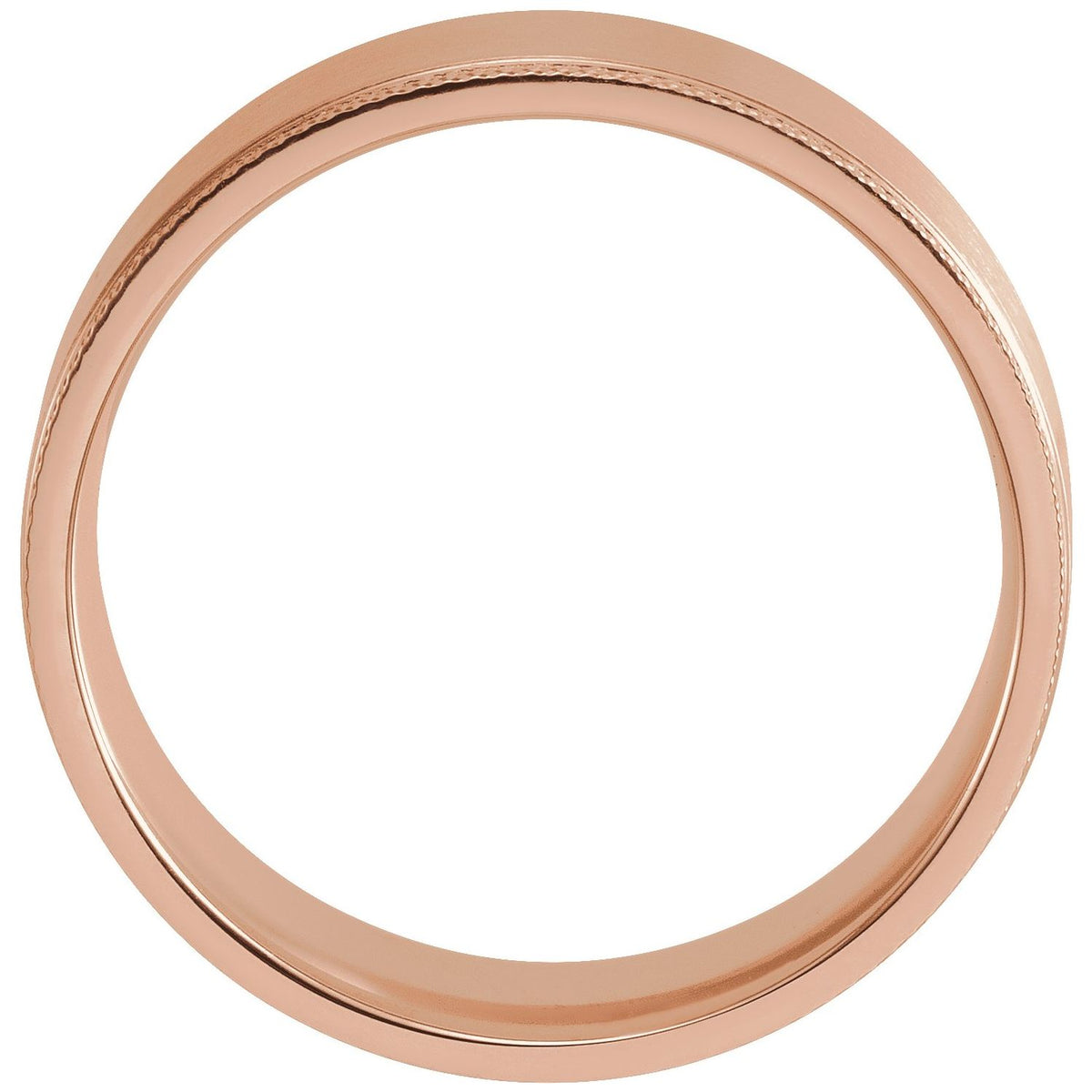 Knurled Stepped-Edge Flat Band