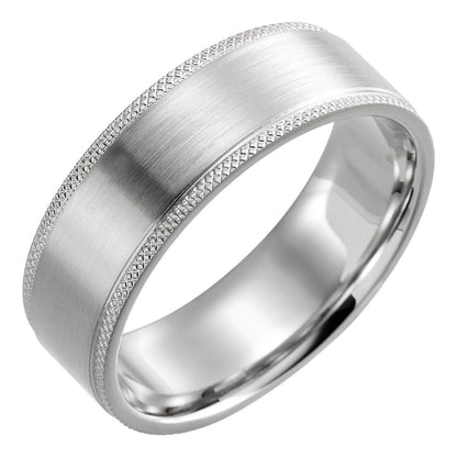 Knurled Stepped-Edge Flat Band