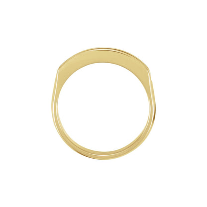 14K Yellow Gold 9/10 CTW Natural Diamond Band