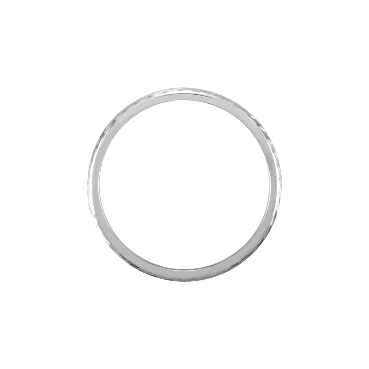 Platinum Hand-Engraved Band, 2 mm