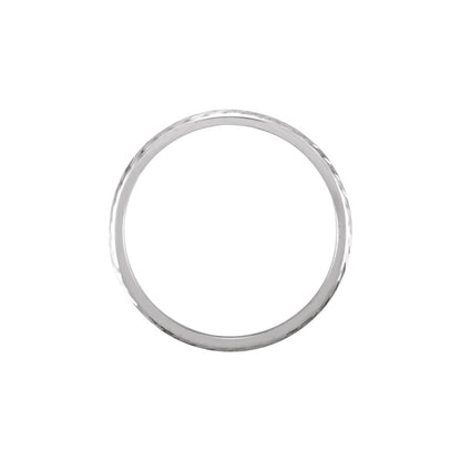 Platinum Hand-Engraved Band, 2 mm