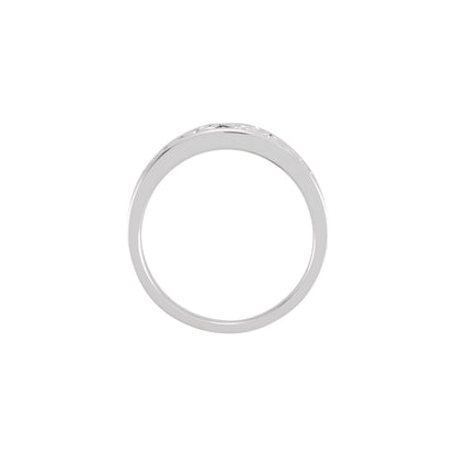 Platinum Floral Band, 6 mm