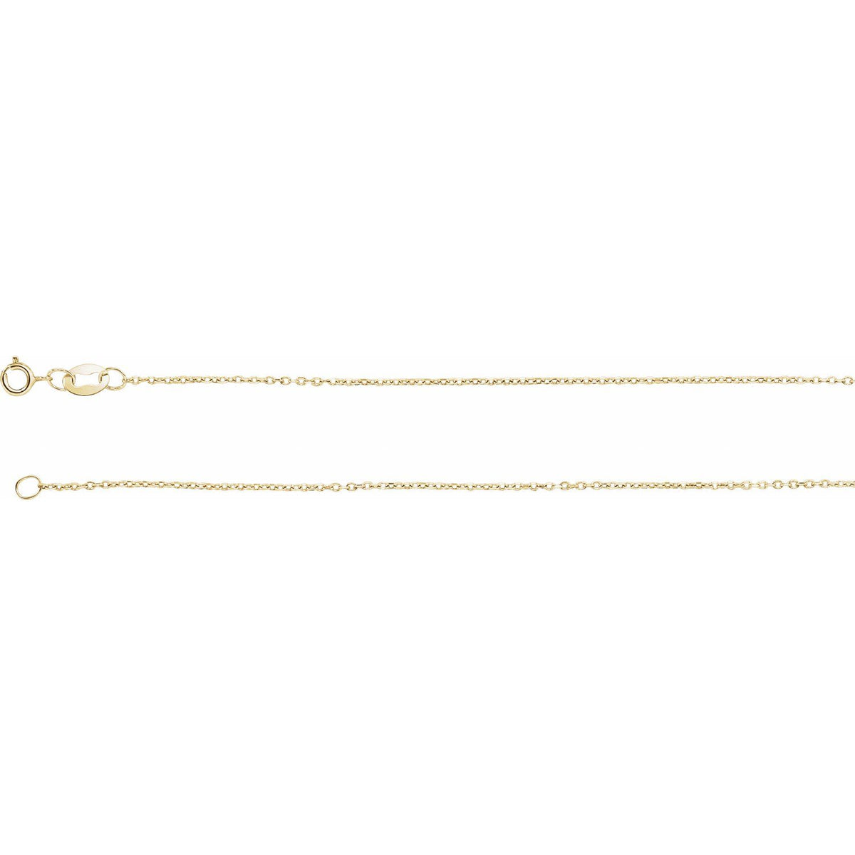 Diamond-Cut Cable 24" Chain