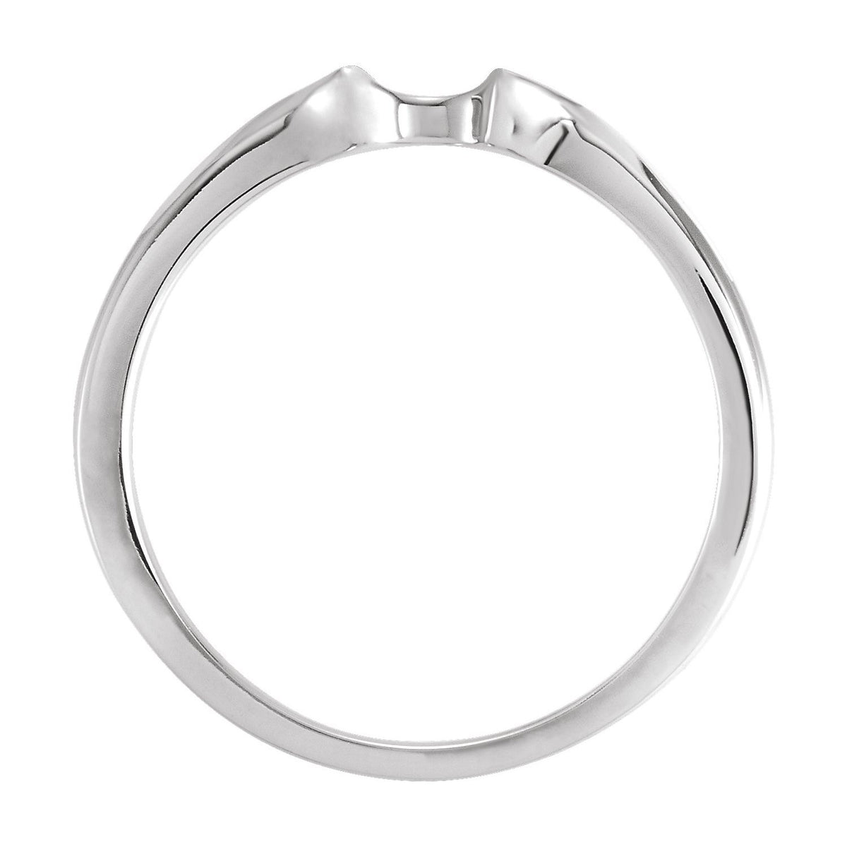 Platinum Band for Round Ring