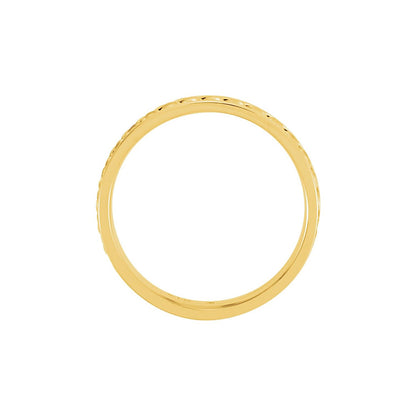 18K Yellow/White Gold Rope Hand-Woven Comfort-Fit Flat Band