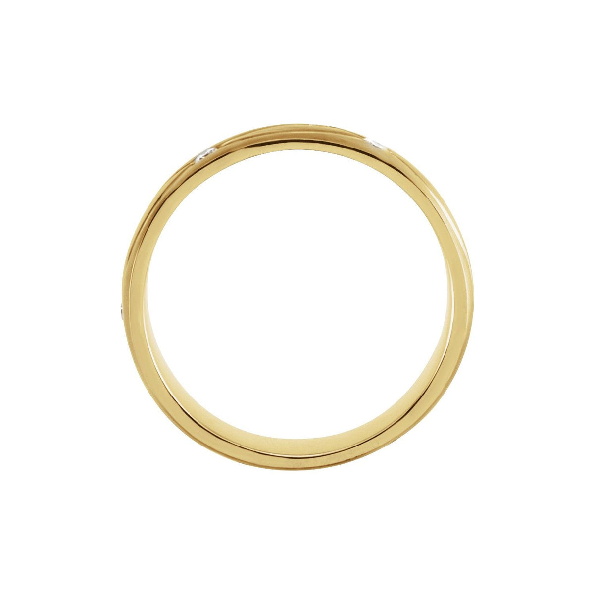 1/5 CTW Natural Diamond Grooved Band