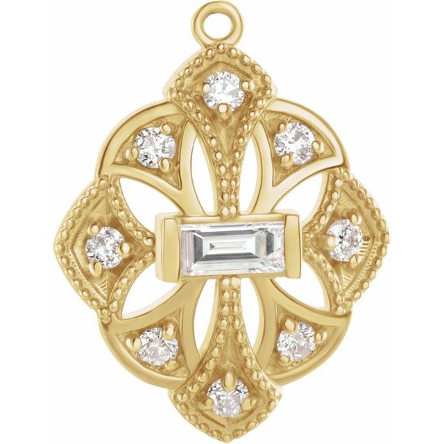1/5 CTW Natural Diamond Dangle