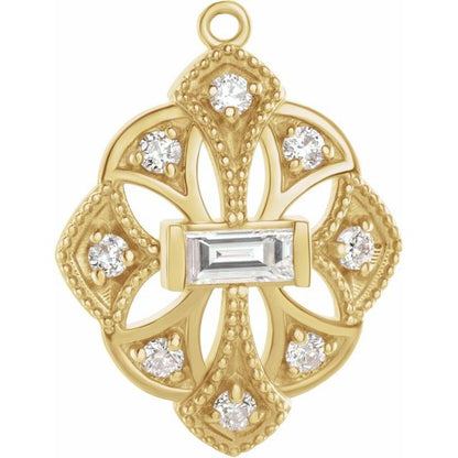 1/5 CTW Natural Diamond Dangle