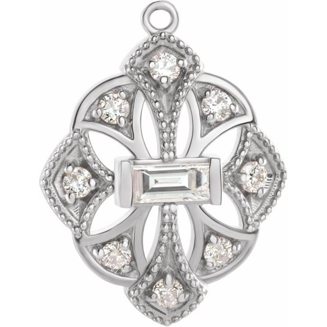 1/5 CTW Natural Diamond Dangle