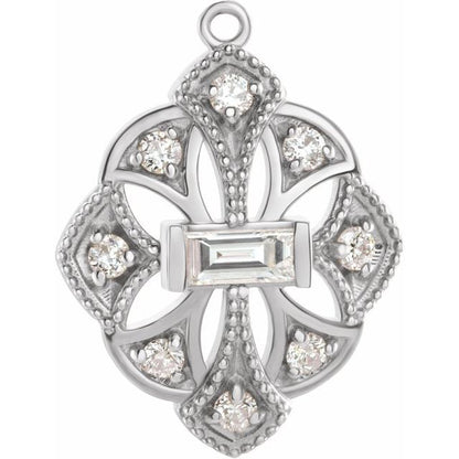 1/5 CTW Natural Diamond Dangle