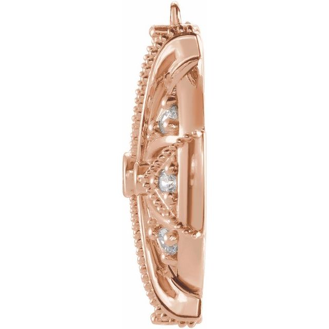 1/4 CTW Natural Diamond Vintage-Inspired Dangle