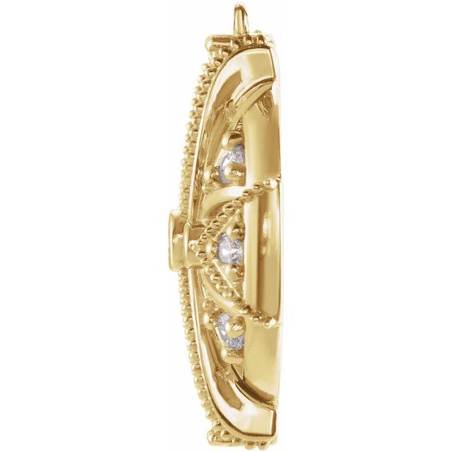 1/4 CTW Natural Diamond Vintage-Inspired Dangle
