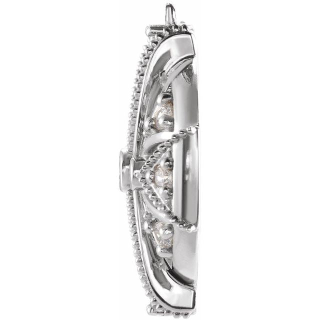 1/4 CTW Natural Diamond Vintage-Inspired Dangle