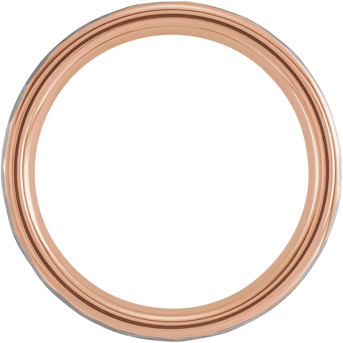 PVD Comfort-Fit Flat Band, 6 mm