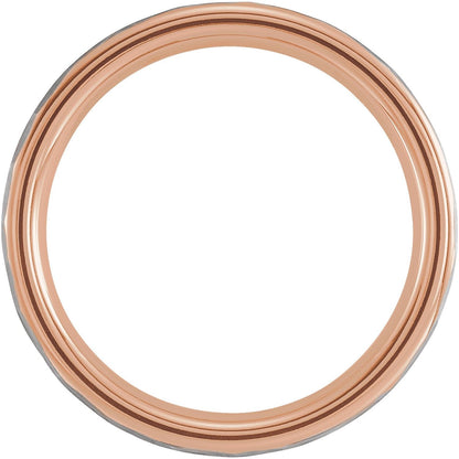 PVD Comfort-Fit Flat Band, 6 mm
