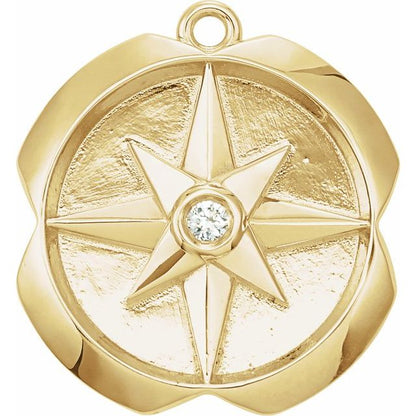 .01 CT Natural Diamond Star Dangle