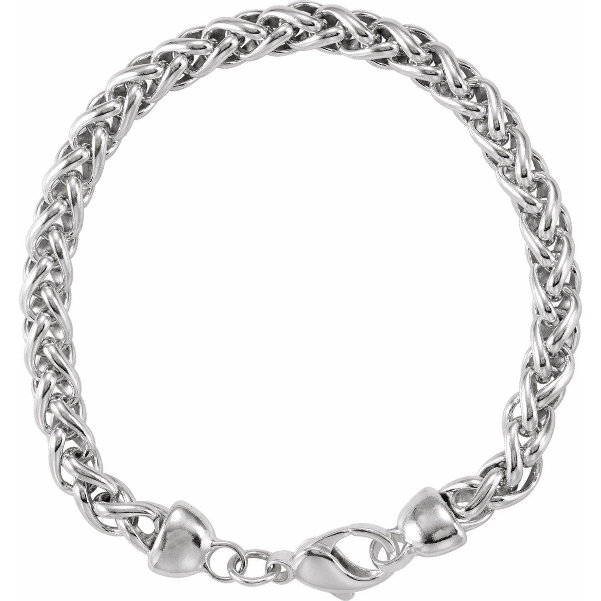 Sterling Silver Wheat 7" Chain