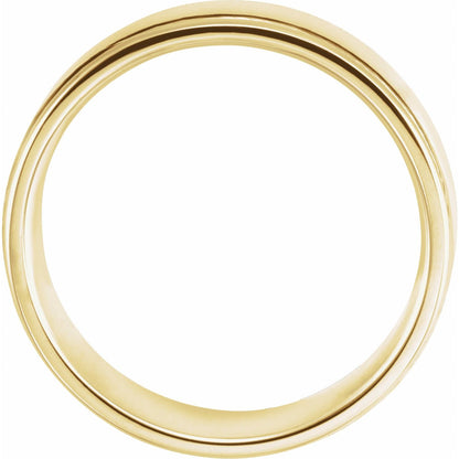 Grooved Comfort-Fit Flat Band, 5 mm (52013)