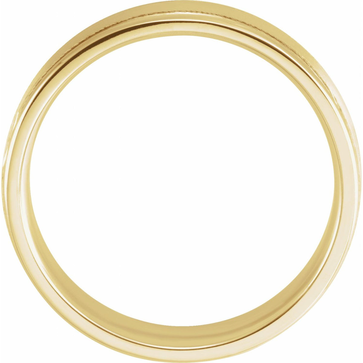 Grooved Comfort-Fit Flat Band, 5 mm (52013)