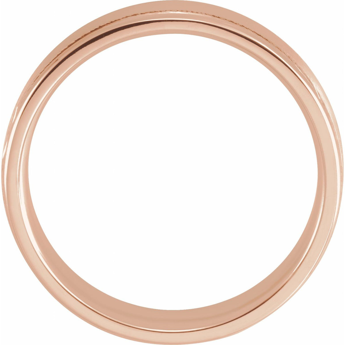 Grooved Comfort-Fit Flat Band, 5 mm (52013)