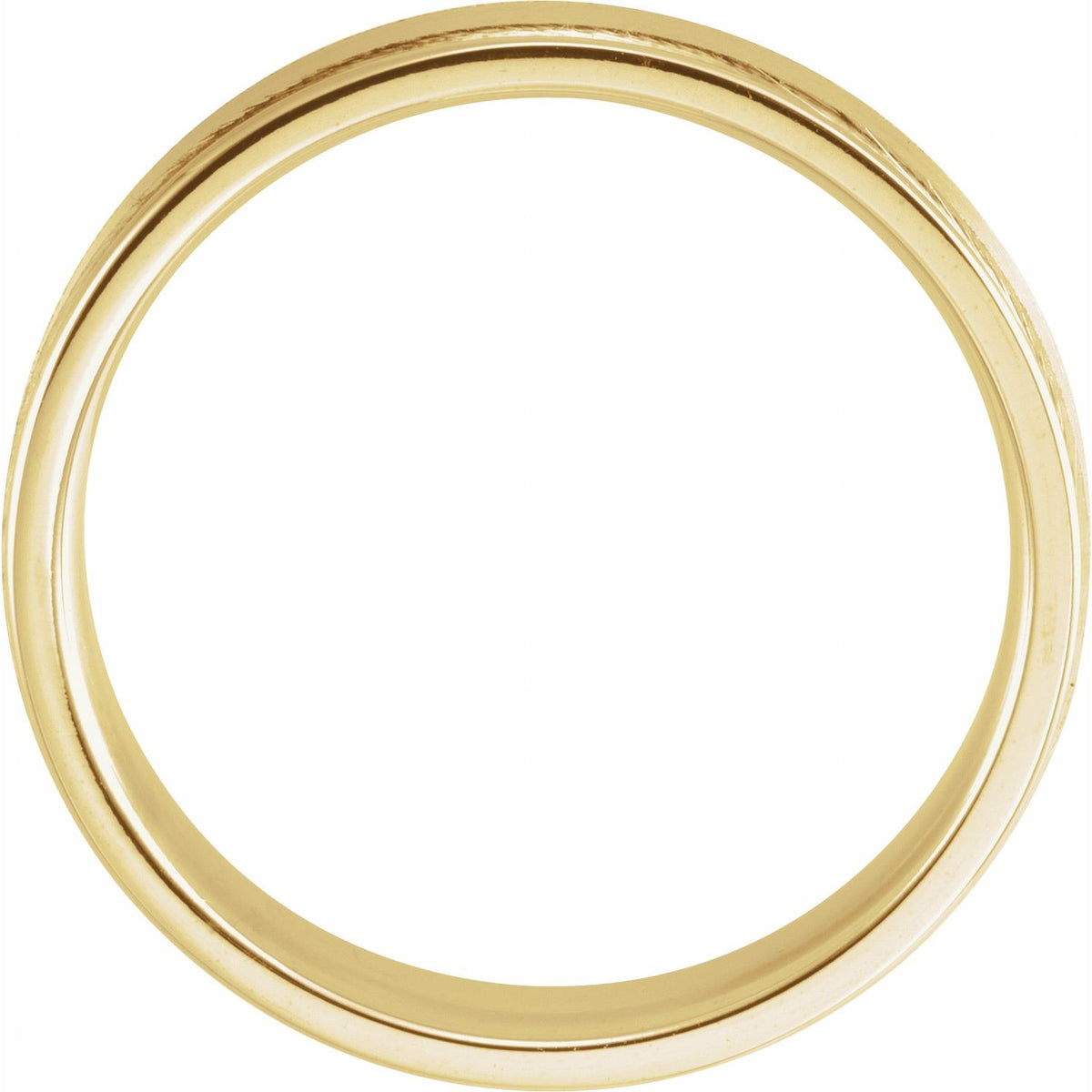 Grooved Comfort-Fit Flat Band, 5 mm (52013)