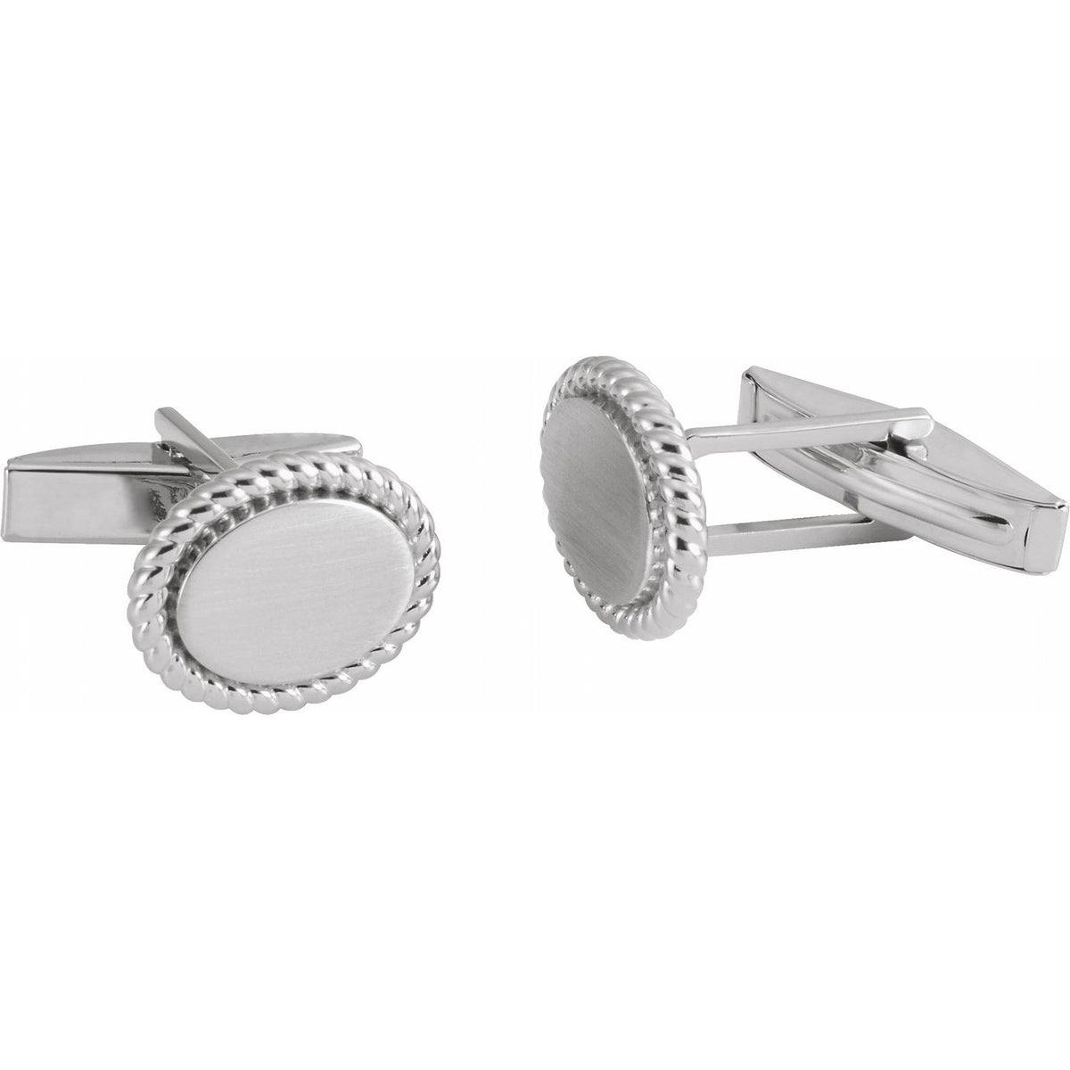 15.6x12. Rope Pattern Cuff Links