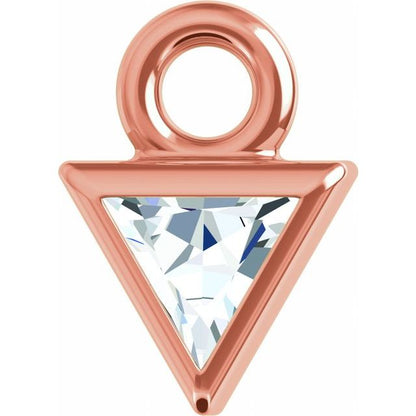 .04 CT Natural Diamond Dangle, 3.5 mm x 5 mm