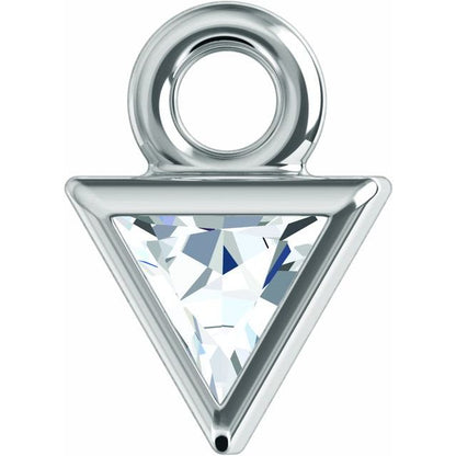 .04 CT Natural Diamond Dangle, 3.5 mm x 5 mm