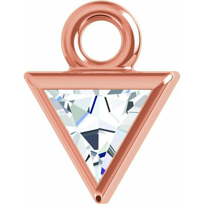 .06 CT Natural Diamond Dangle, 4.37 mm x 5.58 mm