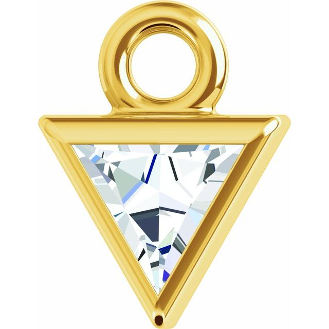 .06 CT Natural Diamond Dangle, 4.37 mm x 5.58 mm