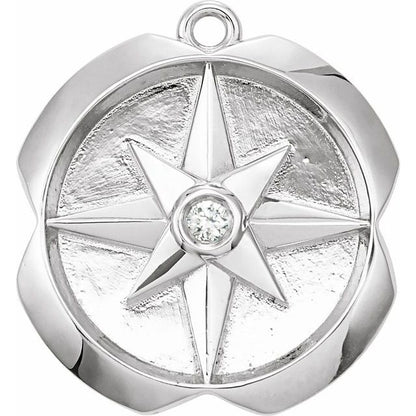 .01 CT Natural Diamond Star Dangle