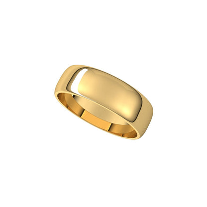 Lightweight Half Round Band, 6 mm