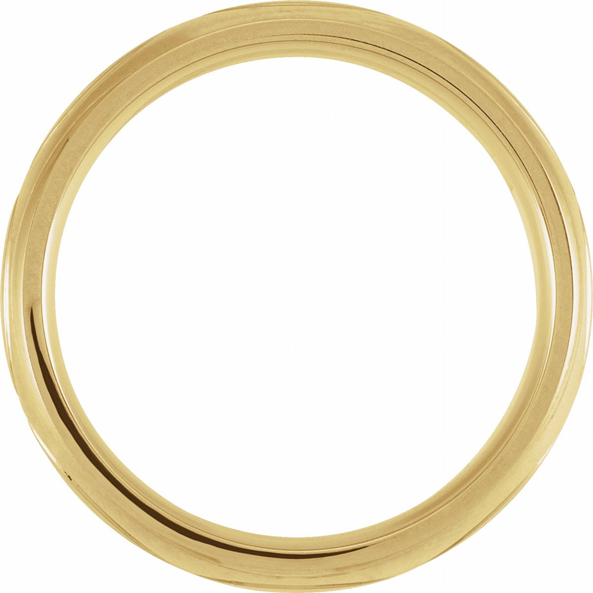 14K Yellow Gold Infinity-Inspired Comfort-Fit Half Round Band
