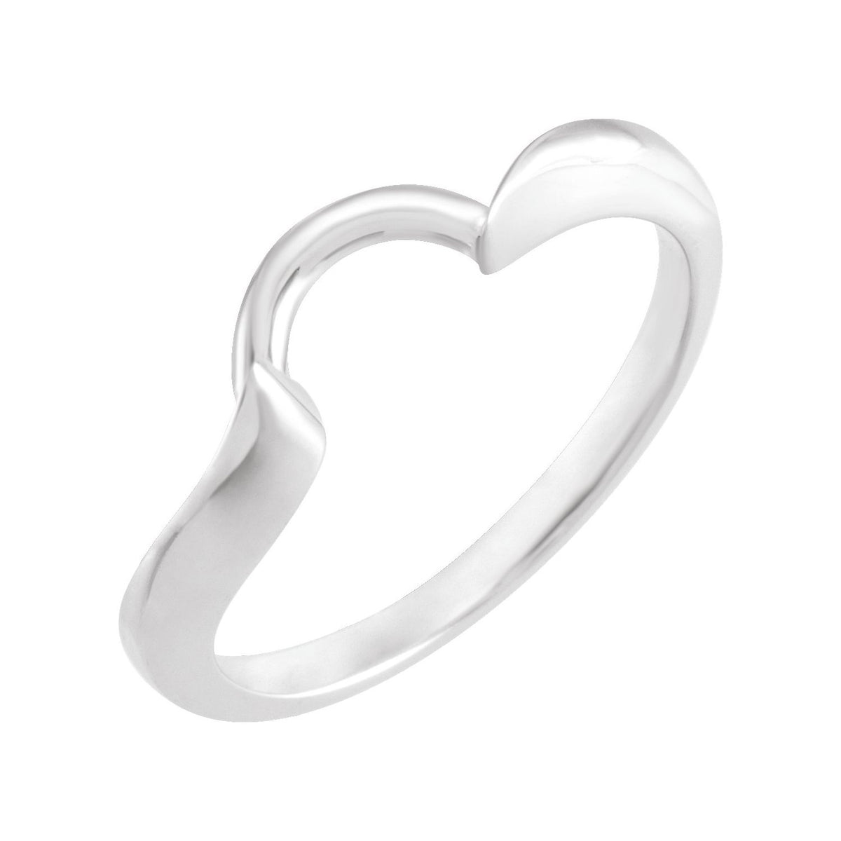 14K White Gold Band