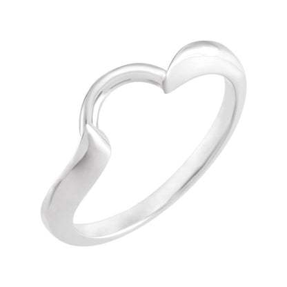 14K White Gold Band