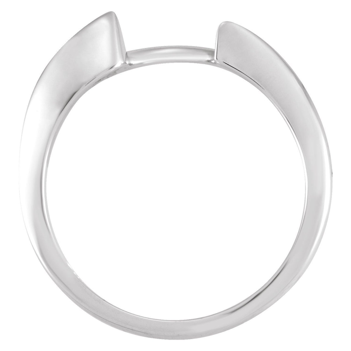 14K White Gold Band