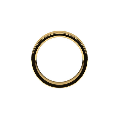 Milgrain Stepped-Edge Concave Band, 5 mm, Style 2