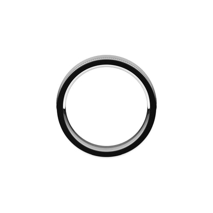 Milgrain Stepped-Edge Concave Band, 6 mm, Style 2
