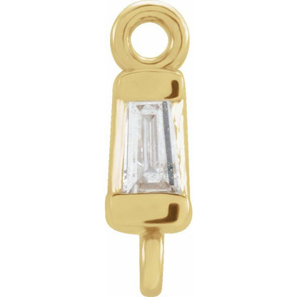 .025 CT Natural Diamond Link, 3.09 mm x 8.52