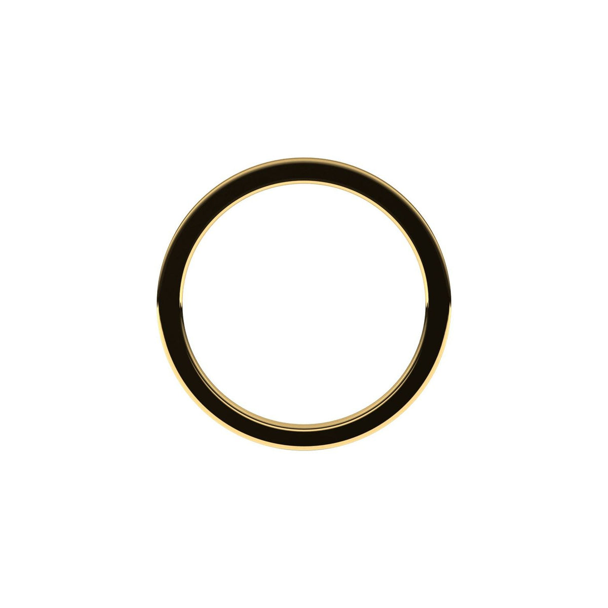 14K Yellow Gold Comfort-Fit Flat Band, 1 mm