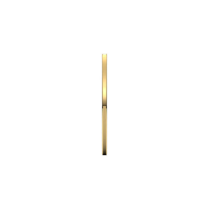 14K Yellow Gold Comfort-Fit Flat Band, 1 mm