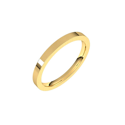 Comfort-Fit Flat Band, 2 mm